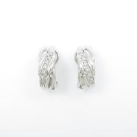 PT／K18WG ダイヤモンドピアス