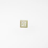 K18YG ダイヤモンドピアス 片耳