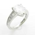 【リメイク】プラチナダイヤモンドリング 1．842ct・D・SI2・ペアシェイプ