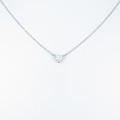 プラチナダイヤモンドネックレス 0．502ct・F・SI1・ハートシェイプ