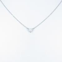 プラチナダイヤモンドネックレス 0．502ct・F・SI1・ハートシェイプ
