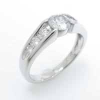プラチナダイヤモンドリング 0．508ct・H・I1・VG