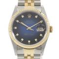 ロレックス 16233G． デイトジャスト SSxYG 自動巻