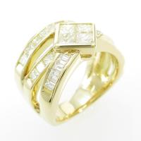 K18YG ダイヤモンドリング