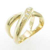 K18YG ダイヤモンドリング