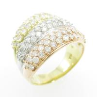 K18YG／K18PG／PT パヴェ ダイヤモンドリング