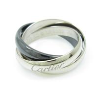 カルティエ トリニティ ブラック＆ホワイト リング