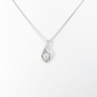 K18WG ダイヤモンドネックレス