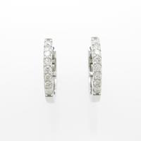 【リメイク】K18WG ダイヤモンドピアス