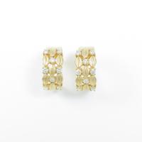 750YG／K18YG ダイヤモンドピアス