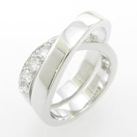 カルティエ パリ ハーフダイヤ リング