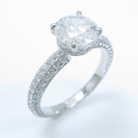 750WG ダイヤモンドリング 1．00ct・E・VS2・GOOD