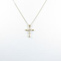 K18YG クロス ダイヤモンドネックレス5％引き