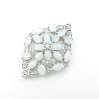 K18WG オパールペンダント