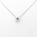 K18WG／K14WG ルビーネックレス