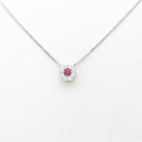 K18WG／K14WG ルビーネックレス