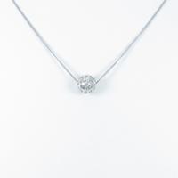 K18WG ダイヤモンドネックレス