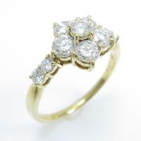 K18YG ダイヤモンドリング