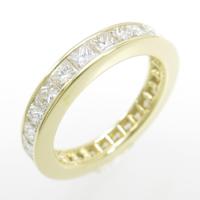 750YG フルエタニティ ダイヤモンドリング