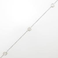 K18WG ダイヤモンドブレスレット