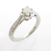 シャネル カメリア リング 0．27ct・F・VVS1・EXT