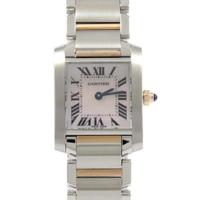 カルティエ W51027Q4 タンクフランセーズ PGコンビ クォーツ