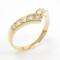 K18YG ダイヤモンドリング