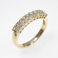 K18YG ダイヤモンドリング