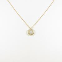 【リメイク】K18YG ダイヤモンドネックレス 0．317ct・D・SI1・VG
