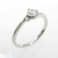 プラチナダイヤモンドリング 0．313ct・G・SI1・3EXT H＆C