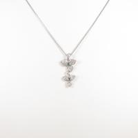 K18WG リーフ アレキサンドライトネックレス