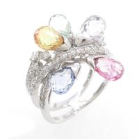 K18WG サファイヤリング