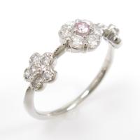 PT フラワー ダイヤモンドリング