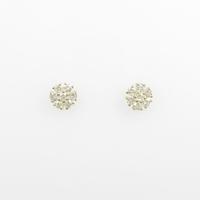 【リメイク】K18YG フラワー ダイヤモンドピアス