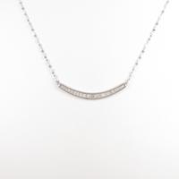 K18WG ダイヤモンドネックレス