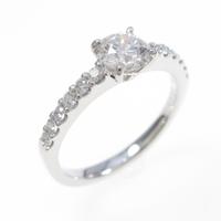 【リメイク】プラチナダイヤモンドリング 0．437ct・F・SI2・EXT・H＆C