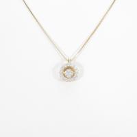 【新品】K18YG ダイヤモンドネックレス 0．301ct・G・SI2・GOOD