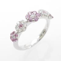 ポンテヴェキオ フラワー サファイヤリング