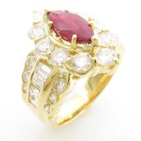 K18YG ルビーリング