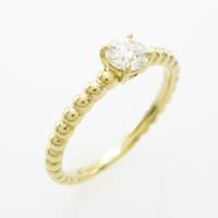 【リメイク】K18YG ダイヤモンドリング 0．302ct・H・SI2・EX H＆C5％引き