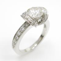 ティファニー リボン リング 0．63ct・F・VS2・EXT