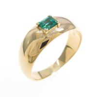 K18YG エメラルドリング
