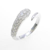 K18WG パヴェ ダイヤモンドリング