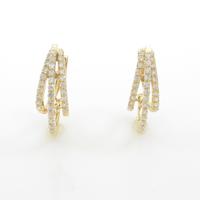 K18YG ダイヤモンドピアス