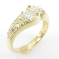 K18YG ダイヤモンドリング