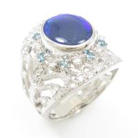 勇三 ブラックオパールリング