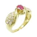 K18YG ルビーリング