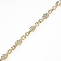 K18YG ダイヤモンドブレスレット