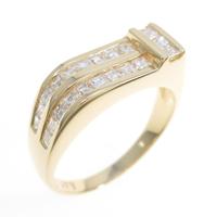 18KYG ダイヤモンドリング