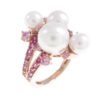 K18PG アコヤパールリング